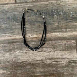 SOLD 3 for $10 Suede and Beaded Choker